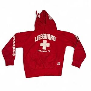 Lifeguard Red Hoodie Sweatshirt